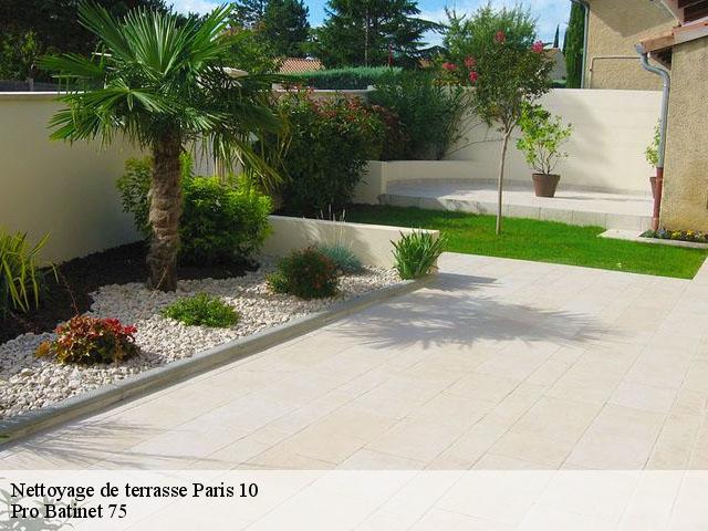 Nettoyage de terrasse  75010